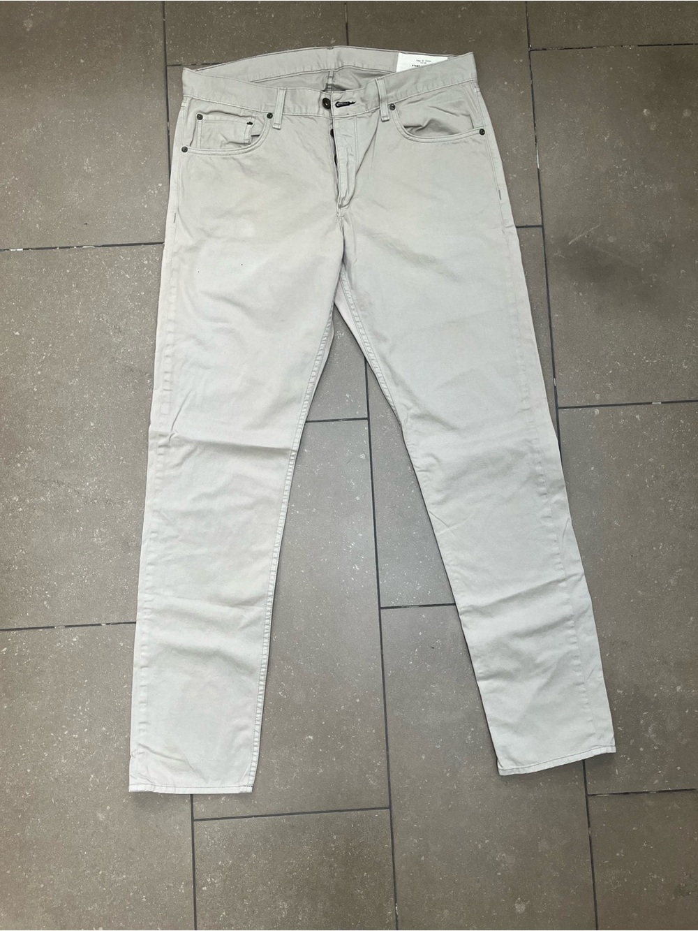 rag & bone Men's Slim Straight Pants in Light Beige
